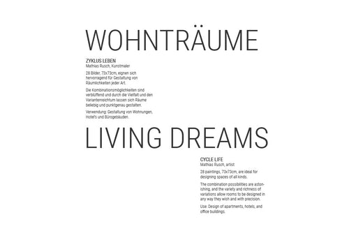 Gemäldeserie ZYKLUS LEBEN – 28 Ölgemälde