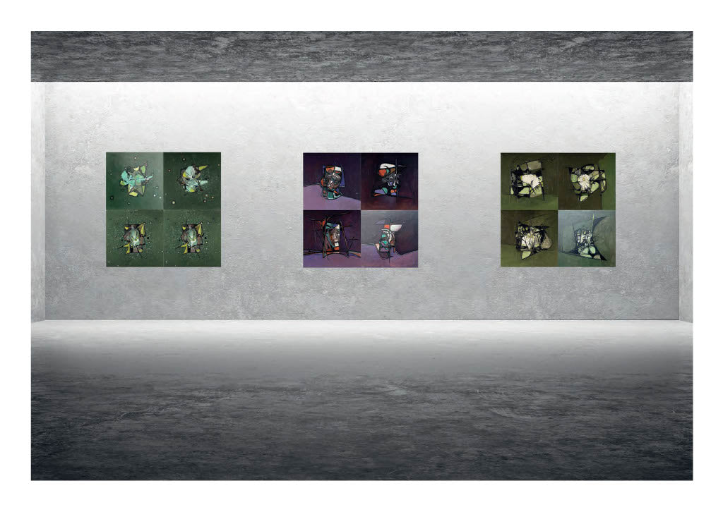 Gemäldeserie ZYKLUS LEBEN – 28 Ölgemälde