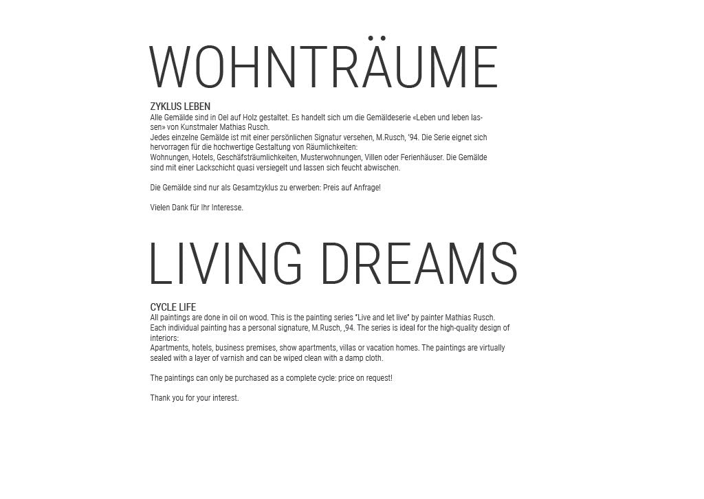 Gemäldeserie ZYKLUS LEBEN – 28 Ölgemälde