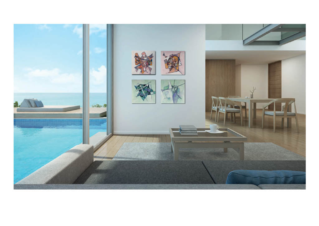 Gemäldeserie ZYKLUS LEBEN – 28 Ölgemälde